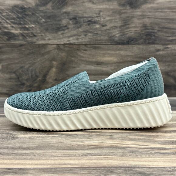 NIB Bzees Wednesday 9M Slip On Comfort Platform Sneakers Green - Picture 7 of 11